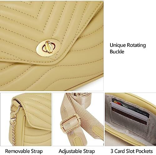 کیف زنانه جیهان جیهان بادی جیهان کیف دستی شانه ای طرح دار کیف کوچک Image