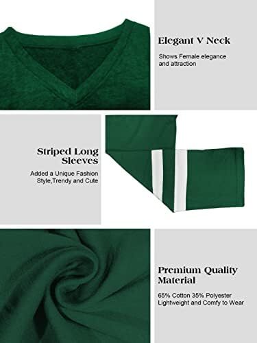 تی‌شرت زنانه یقه گرد/ویژه زنانه زنانه نیم‌آستین تی‌شرت‌های بیسبال سایز بزرگ تاپ‌های تونیک Image