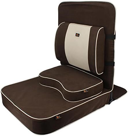 FOM (دوستان مدیتیشن) ® صندلی مدیتیشن بودا آرامش‌بخش بسیار بزرگ. صندلی کف / صندلی یوگا / صندلی مدیتیشن با تکیه گاه پشتی و کوسن مدیتیشن / صندلی مدیتیشن Image