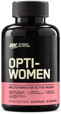 مکمل مولتی ویتامین روزانه زنانه با آهن، کپسول - 60 عدد، Optimum Nutrition (ON) Opti-Women، ویتامین C، روی و ویتامین D برای حمایت از ایمنی Image