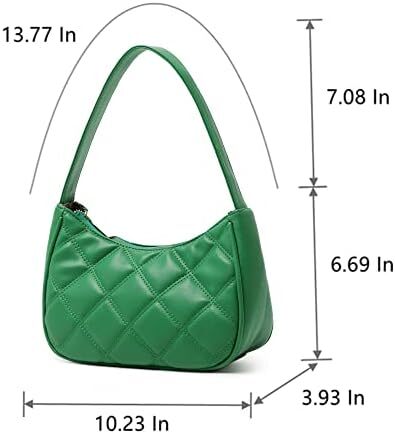 کیف‌های شانه‌ای زنانه CYHTWSDJ، کیف دستی مینی کلاچ مدل Hobo Tote با زیپ بسته Image