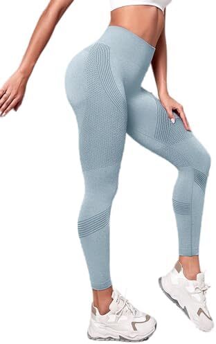 شلوار ساق بلند ورزشی کمربلند کنترل شکم بدون درز بوتی اسکرانچ باسن تمرین شلوار یوگا لباس ورزشی زنانه Image