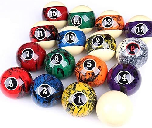 مجموعه توپ های بیلیارد حرفه ای CUPPA، 16 توپ کامل برای میزهای بیلیارد Image