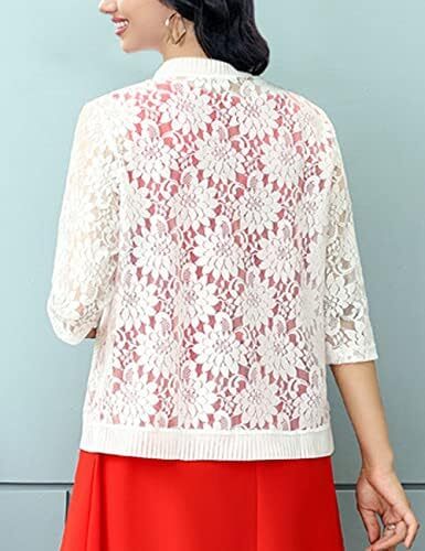 ژاکت بولرو قلاب بافی زنانه FindThy توری گلدار Image