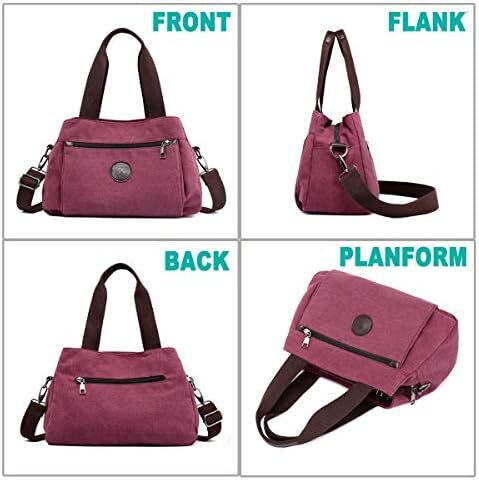 کیف دستی زنانه نایلونی سبک DOURR Hobo Handbags، کیف های چند محفظه ای Image