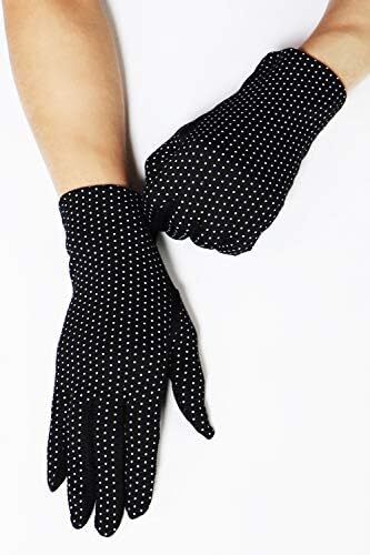 دستکش ضد لغزش رانندگی با صفحه لمسی پنبه ای محافظ UV زنانه در فضای باز Image