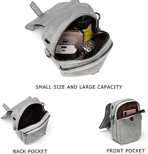 کیف تلفن کراس بادی قدیمی زنانه، کیف شانه ای کوچک مسنجر، کیف پول کیف پول نقد Image