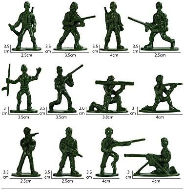 RAINBOW TOYFROG Army Men Play Bucket-Soldiers of WWII-Over 300 Piece Set Image