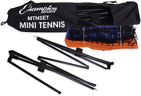 تور تنیس قابل حمل Champion Sports: ست مینی تنیس کودکان 10 فوت و تجهیزات ورزشی