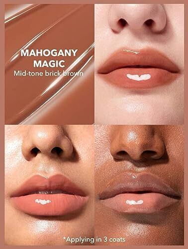 آرایش SHEGLAM - Pout-Perfect Shine Lip Plumper - Moisturizing Plumping Lip Glass Solid Nourishing (Mahogany Magic) Image