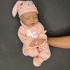 عروسک سیلیکونی نوزاد reborn ریبورن وینیل واقعی 15 اینچی(38 سانتیمتر)با لباس  صورتی رنگ  برای سن +۳ Thumbnail