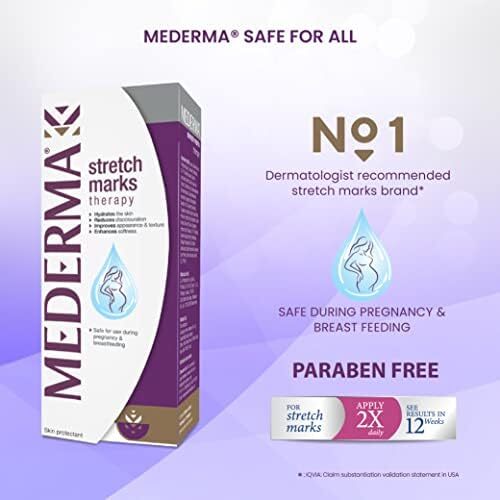 Mederma Stretch Marks Therapy | Stretch Mark Cream For Women & Men | Anti stretch mark cream during & After pregnancy (25g) Image