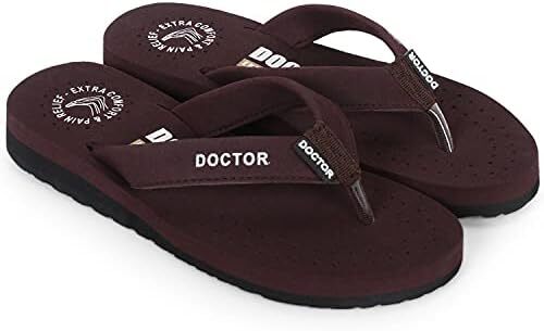 DOCTOR EXTRA SOFT Ortho Care زنانه ارتوپدی و دیابتی احساس خوب فوق العاده راحت Dr Sliders فلیپ فلاپ و دمپایی خانه برای زنان و دختران OR-D-16 Image