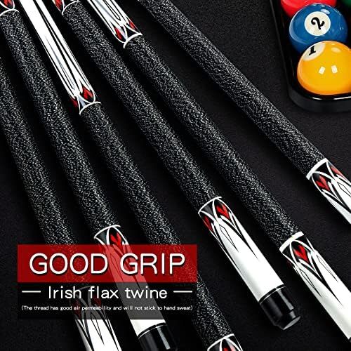 استیک تیکروان - چوب بیلیارد 58 اینچی، 19/20/21 اونس 1/2 کیت چوب استخر استخر افرا، چوب بیلیارد بیلیارد 2 تکه Image