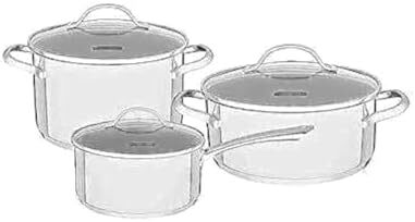 ست قابلمه استیل 6 تکه ترمونتینا اونا با کف سه لایه Image