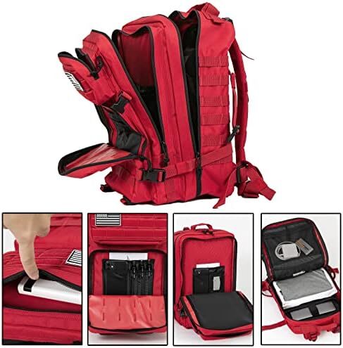 QT&QY 45L Military Tactical Backpacks Molle Army Assault Pack 3 Day Bug Out Survival Bag Hiking Treeking Rucksack Image