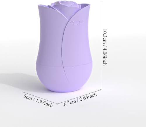 غلتک یخ نیوانت برای صورت - ماساژ زیبایی صورت، مکعب درخشان برای مراقبت از پوست، کاهش چین و چروک دور چشم و پف آکنه (بنفش02) Image
