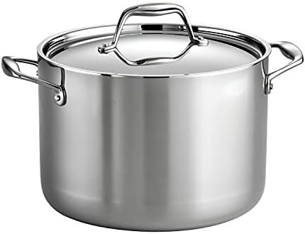 قابلمه استیل پوشیده ترمونتینا با قابلیت استفاده روی اجاق القایی، سه لایه، 8 کوارت، مدل 80116/041DS Image
