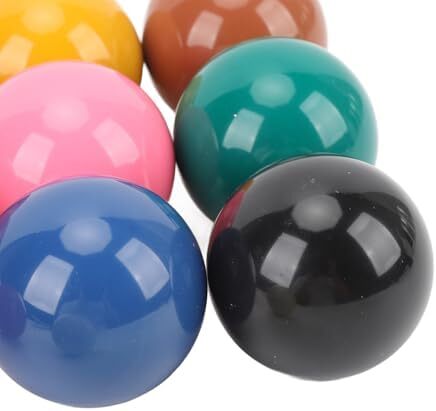 ست توپ اسنوکر، ست توپ اسنوکر حرفه ای بیلیارد با قطر استاندارد 2.1 اینچ، 13 توپ شامل، ست توپ استخر اسنوکر رزینی مقاوم در برابر ضربه برای میزهای بیلی Image