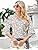 TFSDOD زنانه یقه V یقه 3/4 تاپ آستین زنگ دار یقه یقه دار پیراهن آستین دار یقه دار بلوزهای گشاد تابستانی تابستانی Thumbnail