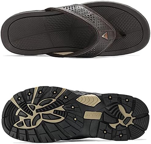 OUSIMEN مردانه دمپایی دمپایی راحتی در فضای داخلی و فضای باز صندل بنددار بند انگشتی گاه به گاه Image