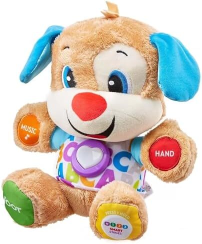 Fisher-Price Smart Stages Puppy, Laugh And Learn, Soft Educational Electronic Toddler Learning Toy With Music And Songs, Suitable For 6 Months+ Fpm43, Multicolour, One Size