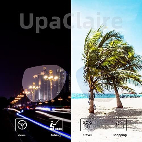 عینک و عینک آفتابی UpaClaire Night Driving، گیره دار، کاهش تابش نور قطبی، دید با وضوح بالا Image