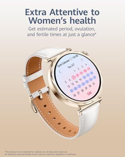 ساعت هوشمند HUAWEI WATCH GT5 با قطر 41 میلیمتر، عمر باتری تا 7 روز، طراحی تیز و مدرن، ردیابی سلامت، سازگار با iOS و Android، 3 ماه خدمات HUAWEI Care+، رنگ سفید Image