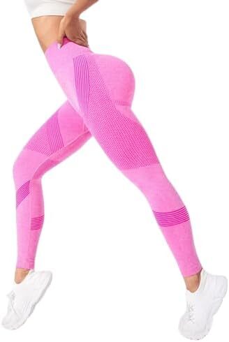 شلوار ساق بلند ورزشی کمربلند کنترل شکم بدون درز بوتی اسکرانچ باسن تمرین شلوار یوگا لباس ورزشی زنانه Image