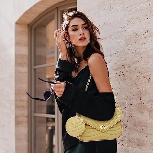 کیف زنانه جیهان جیهان بادی جیهان کیف دستی شانه ای طرح دار کیف کوچک Image