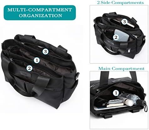 کیف دستی زنانه نایلونی سبک DOURR Hobo Handbags، کیف های چند محفظه ای Image