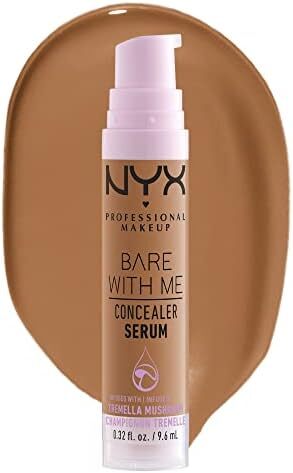 سرم کانسیلر آرایش حرفه ای Nyx Bare With Me، طبیعی، پوشش متوسط، طلایی عمیق، 9.6 میلی لیتر Image