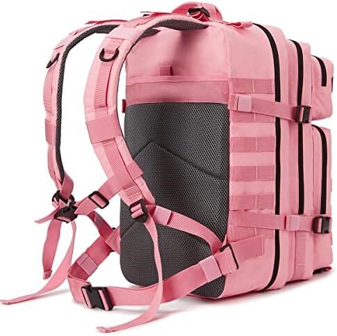 QT&QY 45L Military Tactical Backpacks Molle Army Assault Pack 3 Day Bug Out Survival Bag Hiking Treeking Rucksack Image