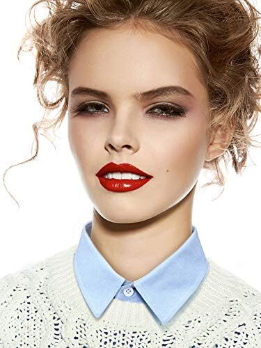 یقه تقلبی 4 تکه بلوز یقه گرد نیم پیراهن جداشدنی یقه دیکی تاپ یقه کاذب برای لباس های دخترانه زنانه Image