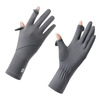 دستکش ضد آفتاب و ضد برنزه شدن UV Protection Gloves خاکستری تیره، محافظ پوست دست در برابر اشعه خورشید، مناسب برای استفاده روزانه و رانندگی Thumbnail