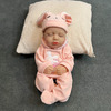 عروسک سیلیکونی نوزاد reborn ریبورن وینیل واقعی 15 اینچی(38 سانتیمتر)با لباس  صورتی رنگ  برای سن +۳ Thumbnail