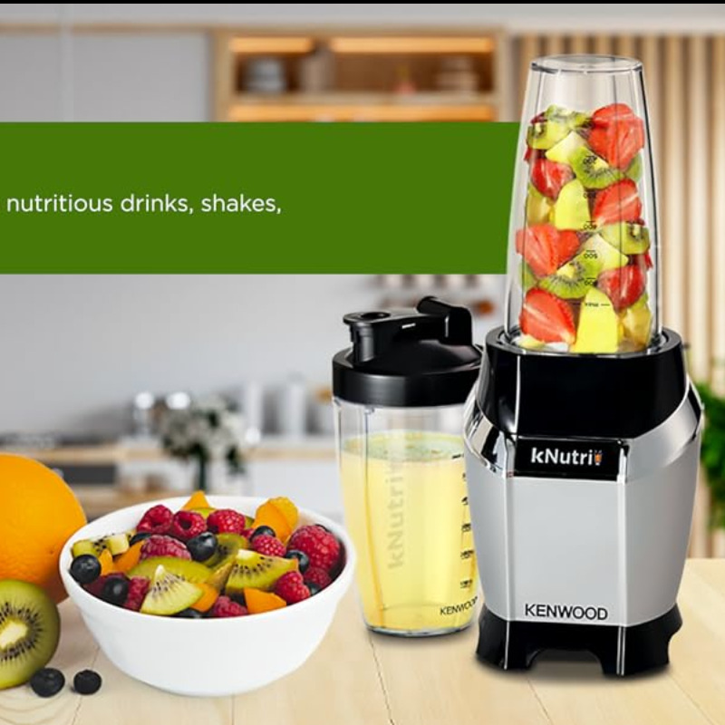 مخلوط‌کن شخصی کنوود 600 وات 10 تیکه مدل KNutri BSP70.560SI | اسموتی‌ساز حرفه‌ای با بطری قابل‌حمل