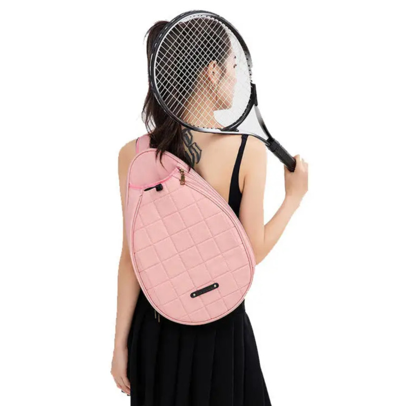 کیف کوله‌پشتی راکت تنیس با ظرفیت بالا و روکش مقاوم در برابر آب | مناسب تنیس، راکتبال و اسکواش سفید رنگ Image