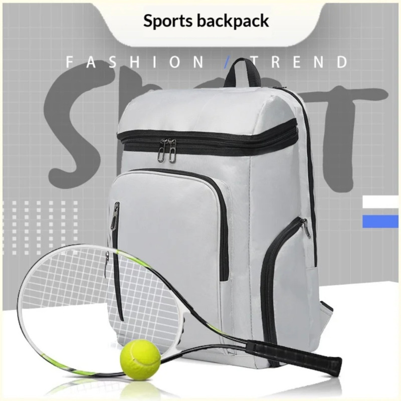 کیف کوله‌پشتی راکت تنیس حرفه‌ای بزرگ با محفظه کفش ضدآب | مناسب تنیس، بدمینتون، اسکواش و پیکل‌بال (نوجوان و بزرگسال) Image