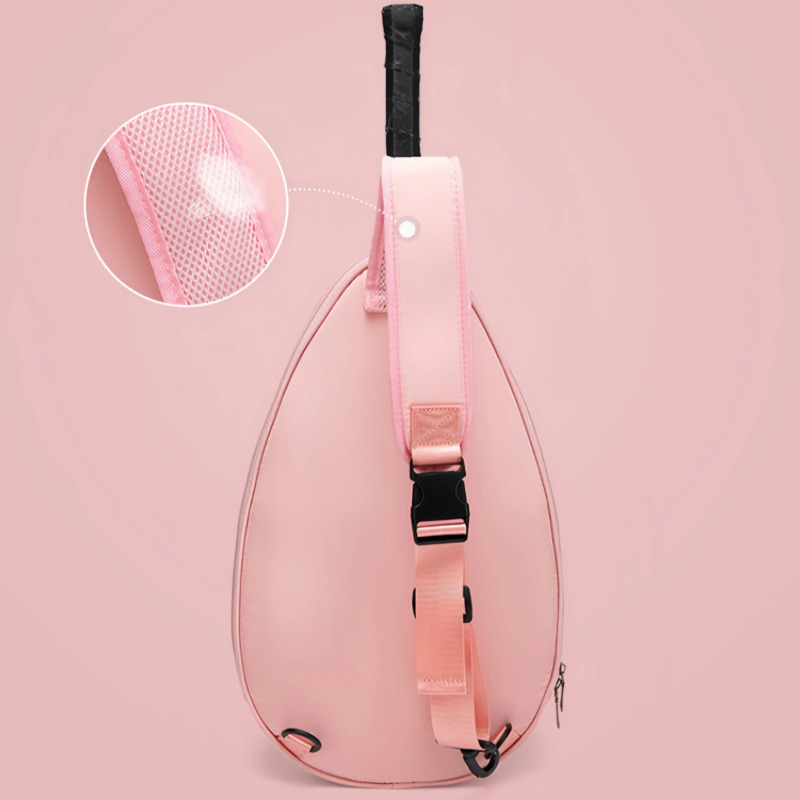 کیف کوله‌پشتی راکت تنیس با ظرفیت بالا و روکش مقاوم در برابر آب | مناسب تنیس، راکتبال و اسکواش سفید رنگ Image