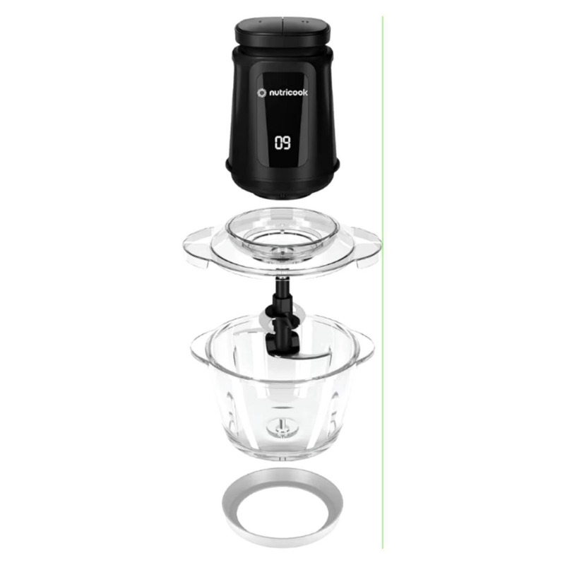 خرد کن چند منظوره نوتریکوک nutricook مدل NC-CH1200 با توان 500 وات 2 سرعته و کاسه شیشه ای 1.2 لیتری