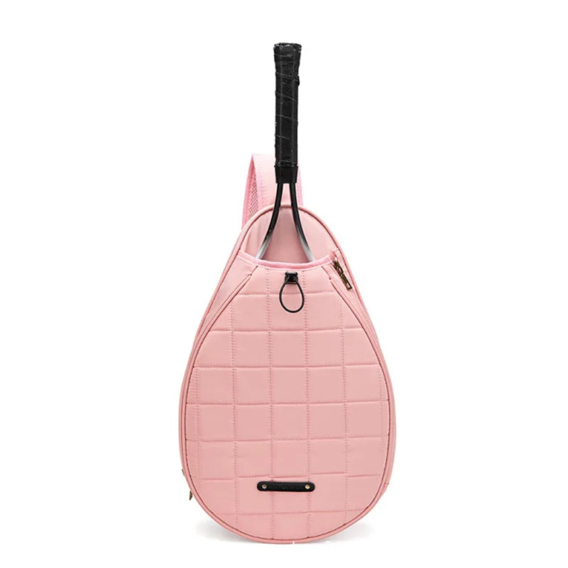 کیف کوله‌پشتی راکت تنیس با ظرفیت بالا و روکش مقاوم در برابر آب | مناسب تنیس، راکتبال و اسکواش سفید رنگ Image