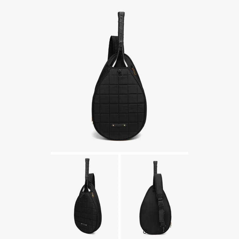 کیف کوله‌پشتی راکت تنیس با ظرفیت بالا و روکش مقاوم در برابر آب | مناسب تنیس، راکتبال و اسکواش سفید رنگ Image