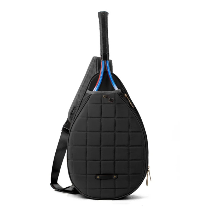 کیف کوله‌پشتی راکت تنیس با ظرفیت بالا و روکش مقاوم در برابر آب | مناسب تنیس، راکتبال و اسکواش سفید رنگ