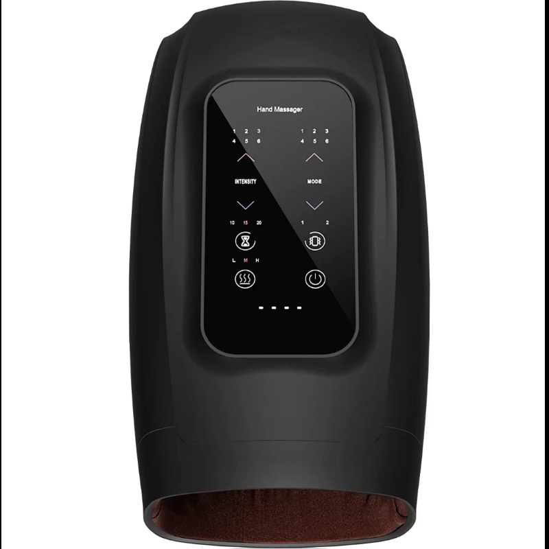 ماساژور دست با گرما، دستگاه ماساژور دست شارژی با 6 سطح ماساژ و فشرده‌سازی شدت برای رفع خستگی مچ دست، بی‌حسی انگشت، تسکین درد Image