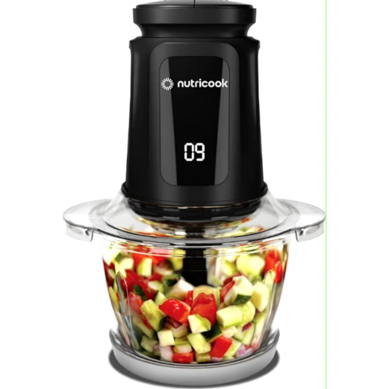 خرد کن چند منظوره نوتریکوک nutricook مدل NC-CH1200 با توان 500 وات 2 سرعته و کاسه شیشه ای 1.2 لیتری