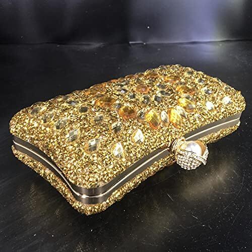 کیف پول‌های Clutch کریستالی Boutique De FGG برای کیف‌های شب زنانه کیف بدلیجات جشن عروسی Image