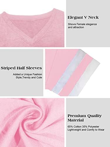 تی‌شرت زنانه یقه گرد/ویژه زنانه زنانه نیم‌آستین تی‌شرت‌های بیسبال سایز بزرگ تاپ‌های تونیک Image