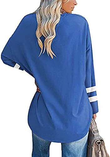 تی‌شرت زنانه یقه گرد/ویژه زنانه زنانه نیم‌آستین تی‌شرت‌های بیسبال سایز بزرگ تاپ‌های تونیک Image