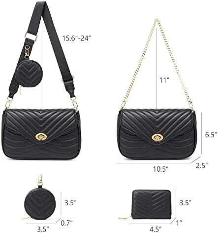 کیف زنانه جیهان جیهان بادی جیهان کیف دستی شانه ای طرح دار کیف کوچک Image